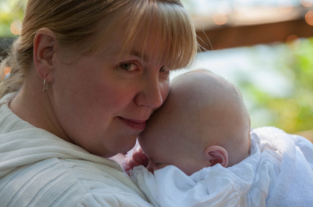 Kim and Baby Zoey